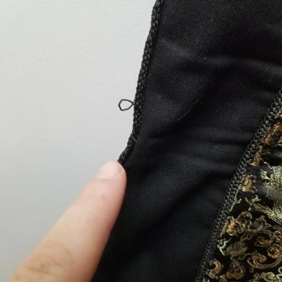 Tripp NYC Daang Goodman Rare Lace Up Corset Top Lace Black Floral S - Picture 12 of 12